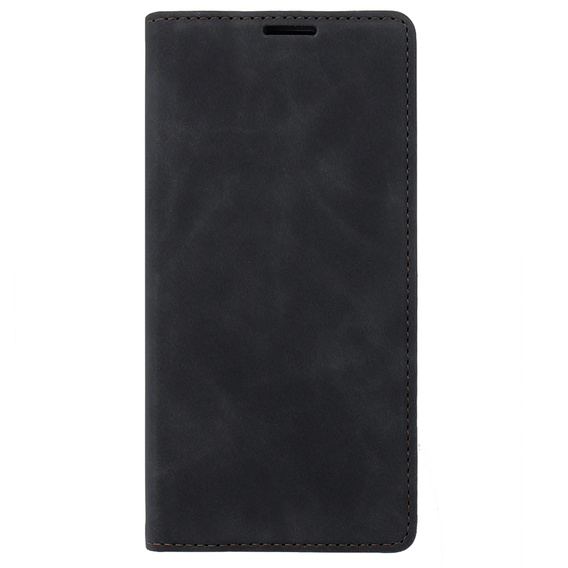 Husă pentru Motorola Edge 40 Neo, ERBORD Vintage, portofel cu clapetă, negru