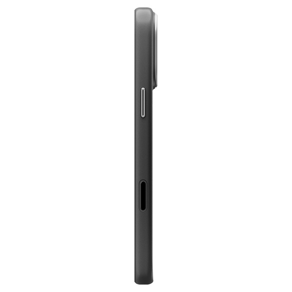 Carcasă Spigen Enzo Aramid MagSafe pentru iPhone 17 Pro, negru carbon / argintiu