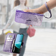 Cu clapetă pentru Xiaomi Redmi 15C 4G/LTE, Butterfly, violet