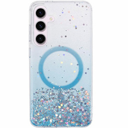 Husă pentru Samsung Galaxy S24, Glittery, pentru MagSafe, albastru