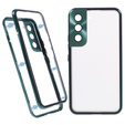 Husa pentru Samsung Galaxy S21, Magnetic Dual Glass, verde