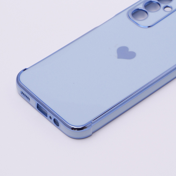 Huse pentru Samsung Galaxy A14 4G/5G, Electro heart, albastru