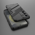 Husa pentru Samsung Galaxy A56 5G, Military kickstand, negru
