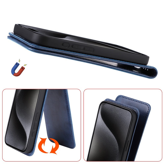 Cu clapetă pentru Honor 200 Pro 5G, Flip, negru