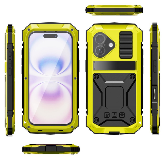 Husă R-JUST cu suport și sticlă încorporată pentru iPhone 17
