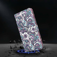 Cu clapetă pentru Oppo A17, Light Spots Decor, violet