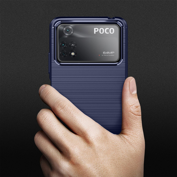 Huse pentru Xiaomi Poco X4 Pro 5G, Carbon, albastru