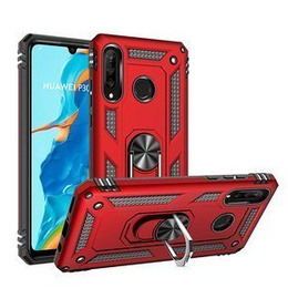 Husă blindată pentru Huawei P30 Lite, Nox Case Ring, roșu