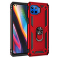 Husă blindată pentru Motorola Moto G 5G Plus, Nox Case Ring, roșu