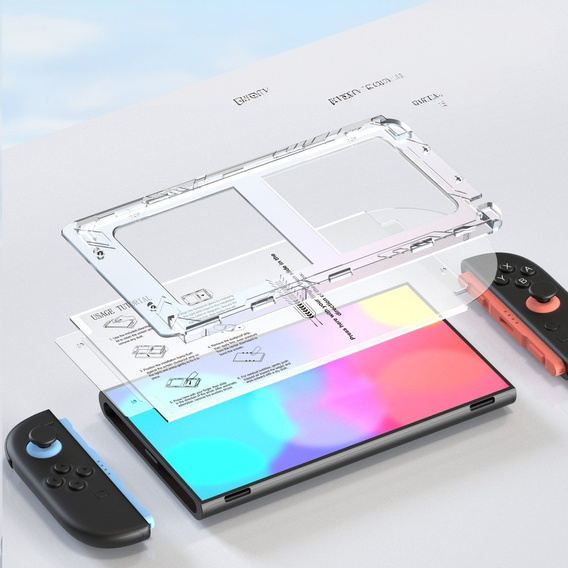 Set 2x Sticlă Temperată cu Aplicator – Nintendo Switch 2