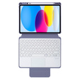Husă pentru tastatură pentru iPad 11" 2025 A16 (11 gen.) / iPad 10.9" 2022 (10 gen.), Rotary 360° Leather, violet