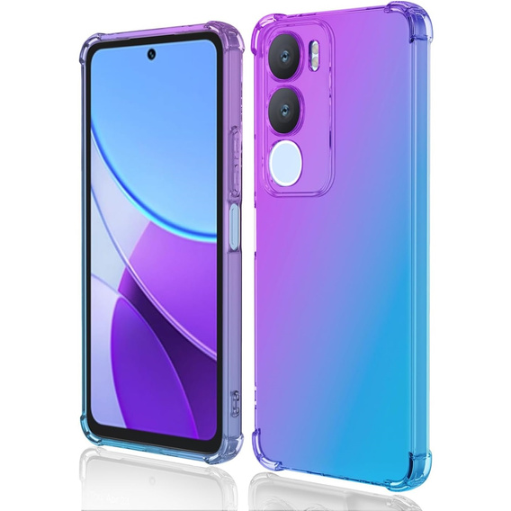 Husa pentru Vivo Y19s, Gradient Dropproof, Violet / albastru