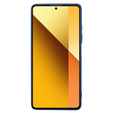 Carcasă din silicon pentru Xiaomi Redmi Note 13 5G, cu protecție pentru camera foto, transparent / albastru + sticlă călită 9H