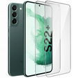 2x sticlă călită pentru Samsung Galaxy S22+ Plus, ERBORD 9H Hard Glass pe ecran