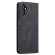 Husa CASEME pentru Samsung Galaxy A04S / A13 5G, Leather Wallet Case, negru