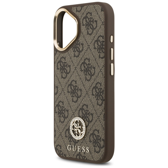 Husă GUESS 4G Strass Logo MagSafe cu curea pentru iPhone 17