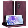 Husă pentru Samsung Galaxy A55, ERBORD Vintage, roșu + Sticlă pentru ecran