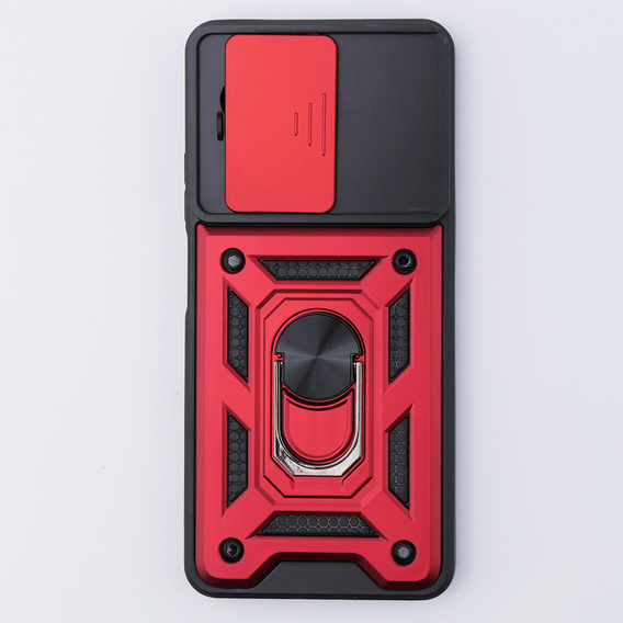Husă blindată pentru Realme 11 5G, CamShield Slide, roșu