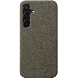 Carcasă MELKCO pentru Samsung Galaxy S24, din piele, gri