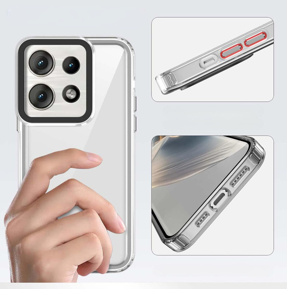 Huse pentru Motorola Edge 50 Neo / Motorola ThinkPhone 25, Fusion Hybrid, transparentă
