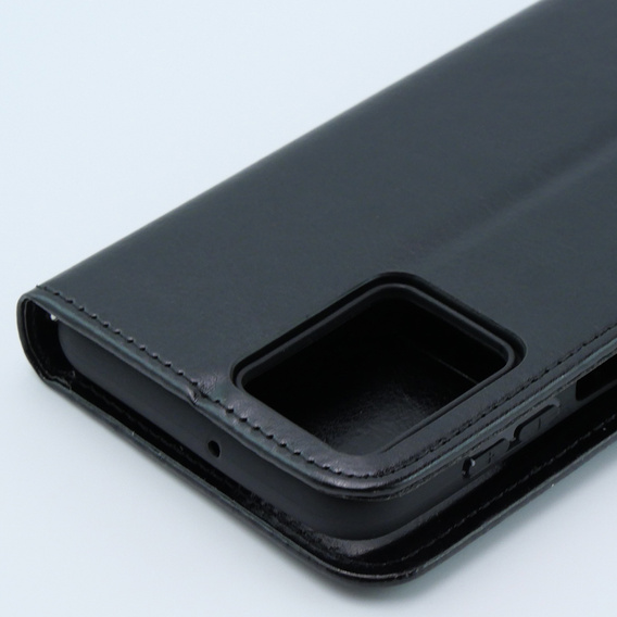 Cu clapetă pentru Motorola Moto G54 5G, Crazy Horse Wallet, negru
