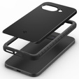 Carcasa Spigen pentru Google Pixel 9A, Thin Fit Mag, negru + sticlă temperată 9H
