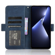 Cu clapetă pentru Tecno Pova 5 Pro 4G, Card Slot, albastru