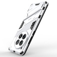 Husa pentru OnePlus 12 5G, Military kickstand, alb