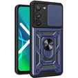 Husă blindată pentru Samsung Galaxy S23, CamShield Slide, albastru închis