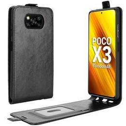 Cu clapetă pentru Xiaomi Poco X3 NFC / Poco X3 PRO, Flip, negru