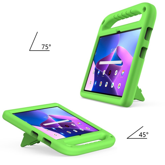 Husă pentru copii pentru Lenovo Tab M10 10.1 Gen 3, husă pentru copii cu mâner, verde