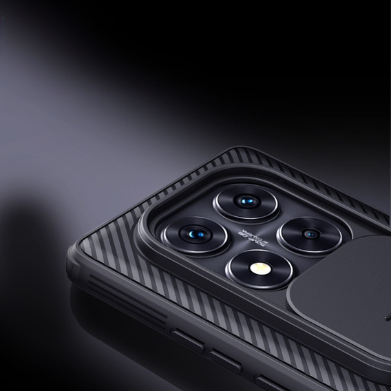 Carcasă blindată Nillkin pentru Xiaomi Redmi Note 14 Pro 5G / Xiaomi Poco X7 5G, CamShield Pro, negru