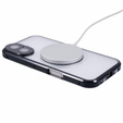Carcasa Magnetic Dual Glass MagSafe pentru iPhone 16, negru