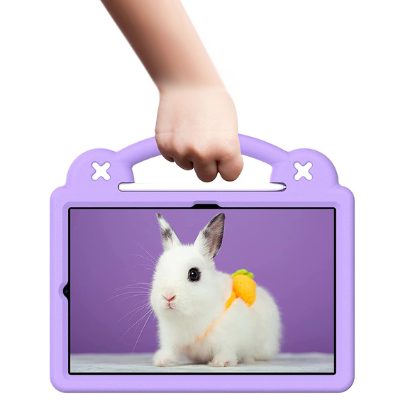 Husă pentru copii pentru Samsung Galaxy Tab S6 Lite 10.4 2020/2022 / Tab A7 2020 T500 / T505 / Tab S6 T860/T865, Cute Patterns, cu suport, violet