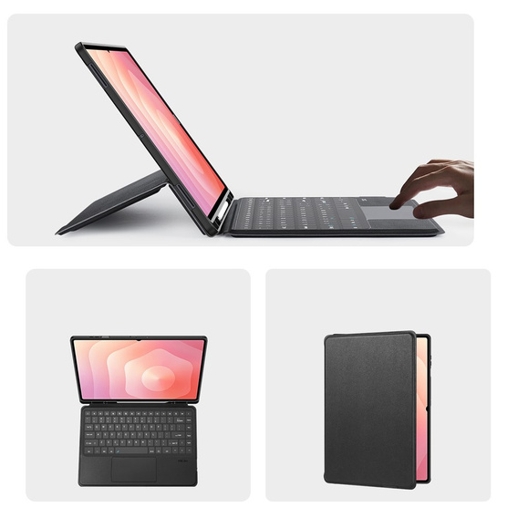 Husă pentru tastatură Dux Ducis seria DK pentru Samsung Galaxy Tab S11 Ultra, negru