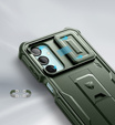 Husă blindată pentru Samsung Galaxy A16, Dexnor Full Body (Two Frames), verde