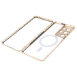 Carcasa Magnetic Dual Glass MagSafe pentru Samsung Galaxy S21 Ultra, de aur