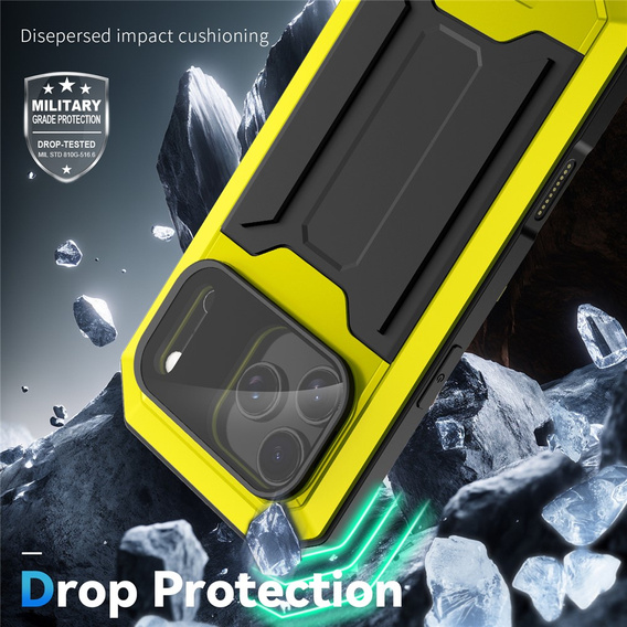 Carcasă blindată R-JUST cu protecție pentru ecran și suport pentru iPhone 17 Pro Max