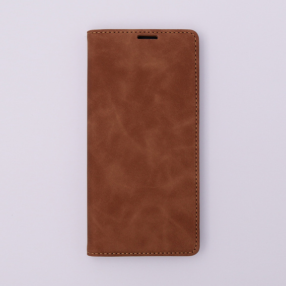 Husă pentru Xiaomi Redmi 12C, ERBORD Vintage, portofel cu clapetă, maro