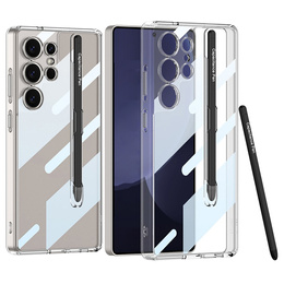 Carcasa pentru Samsung Galaxy S25 Ultra, GKK Clear Case, cu stylus, transparentă