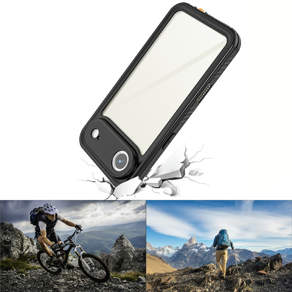 Husă pentru iPhone Air, IP68 rezistentă la apă Redpepper, negru