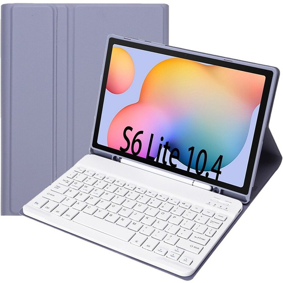 Carcasă + tastatură Samsung Galaxy Tab S6 Lite P610/P615 / S6 Lite 2022 10.4, Pen Slot, violet