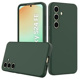 Huse pentru Samsung Galaxy S24 FE, Silicone MagSafe, verde