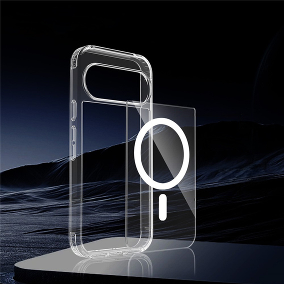 Husă pentru Google Pixel 9 Pro XL, Fusion Hybrid Case, pentru MagSafe, transparentă