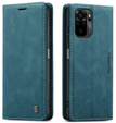 Husa CASEME pentru Xiaomi Redmi Note 10 / 10S, Leather Wallet Case, verde