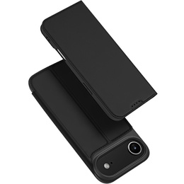 Husă Dux Ducis pentru iPhone Air, Skin Pro, cu clapetă, cu slot pentru carduri, negru