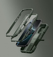 Husă blindată pentru iPhone 16 Pro, Dexnor CamProtect MagSafe, verde (Două rame)