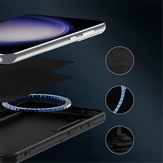 Huse pentru Samsung Galaxy S23, Silicone MagSafe, negru