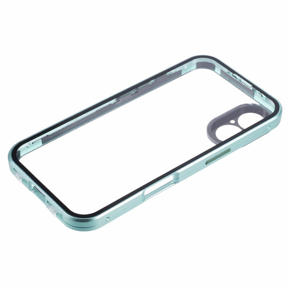 Husa pentru iPhone 16, Magnetic Dual Glass, verde