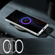Carcasă de protecție pentru camera foto pentru Samsung Galaxy S23 Ultra, CamShield MagSafe, transparent / argintiu